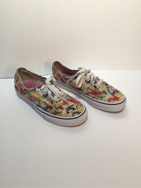 Disney Vans Princess Shoes Size 6 1/2 Lace-Up Sneakers